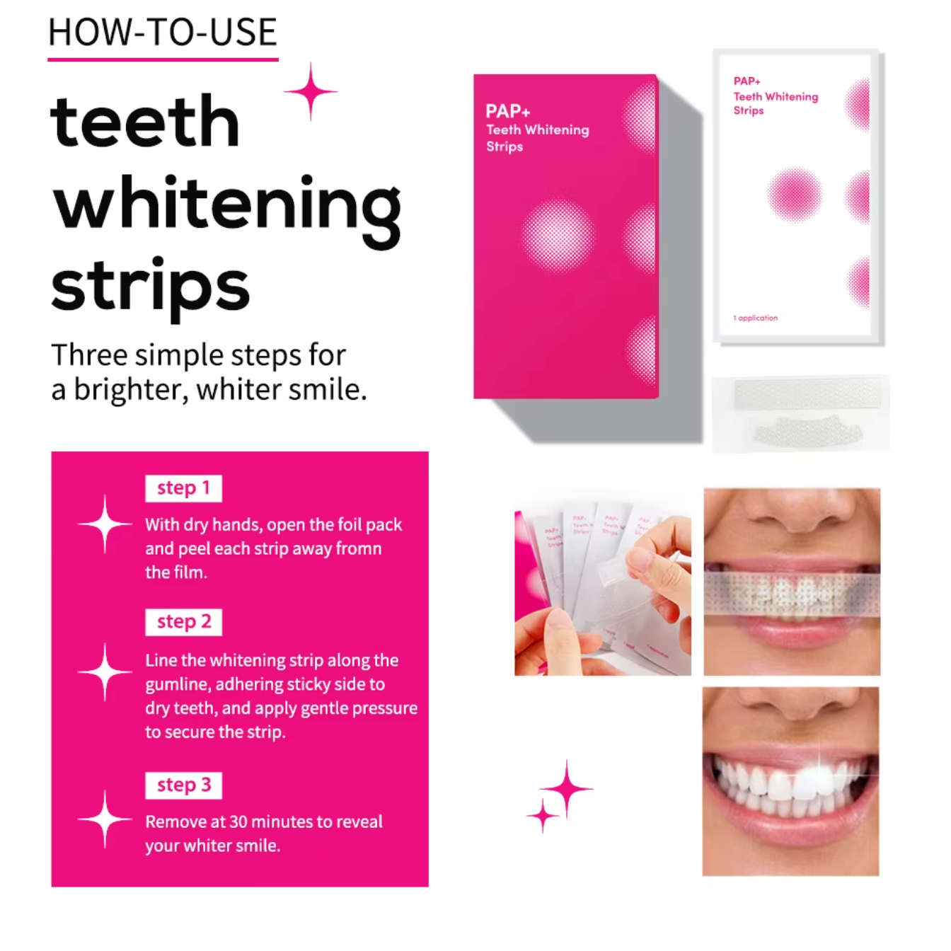 How To Use PAP Whitening Strips from The Whitening Store