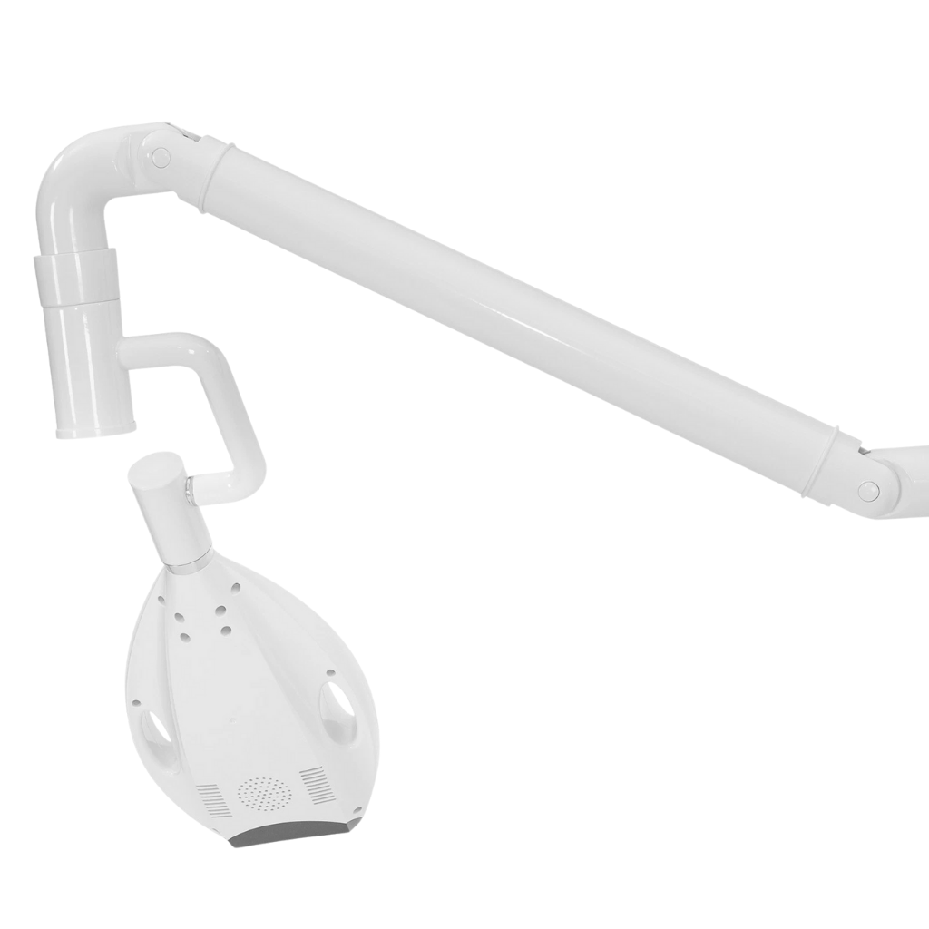 Pro40 teeth whitening lamp head with adjustable arm on a white background.