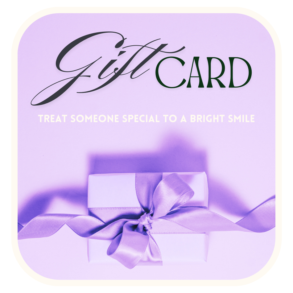 Tarjeta de regalo para blanqueamiento dental