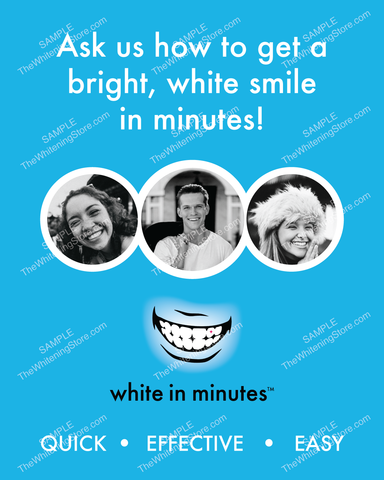 White in Minutes Business Promotional Poster - TheWhiteningStore.com