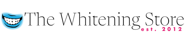Logo of The Whitening Store with a tooth graphic on a white background