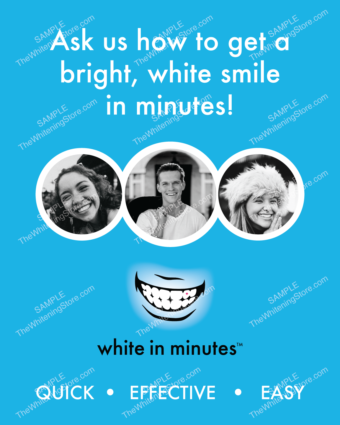 White in Minutes Business Promotional Poster - TheWhiteningStore.com