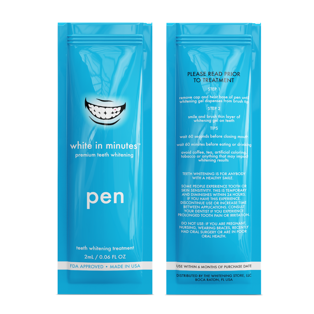 White in Minutes Pro HP Teeth Whitening Pen Packaging - TheWhiteningStore.com