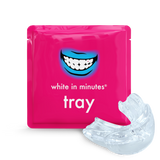 White in Minutes Teeth Whitening Mouth Tray & Packaging Front Side - The Whitening Store - TheWhiteningStore.com